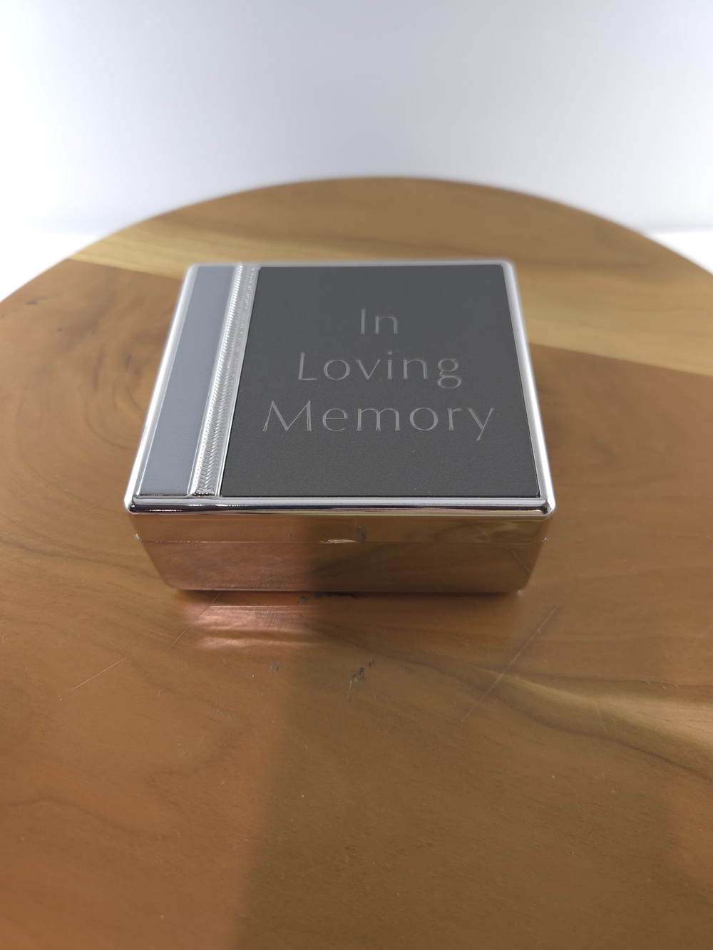 Things Remembered Memorial Keepsake Box - Gray and Silver "In Loving Memory" - Picture 11 of 13